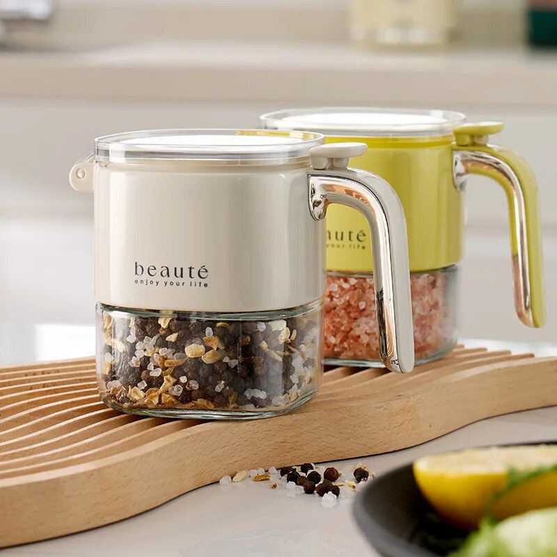 Square Glass Seasoning Dispenser Bottle - Image 1