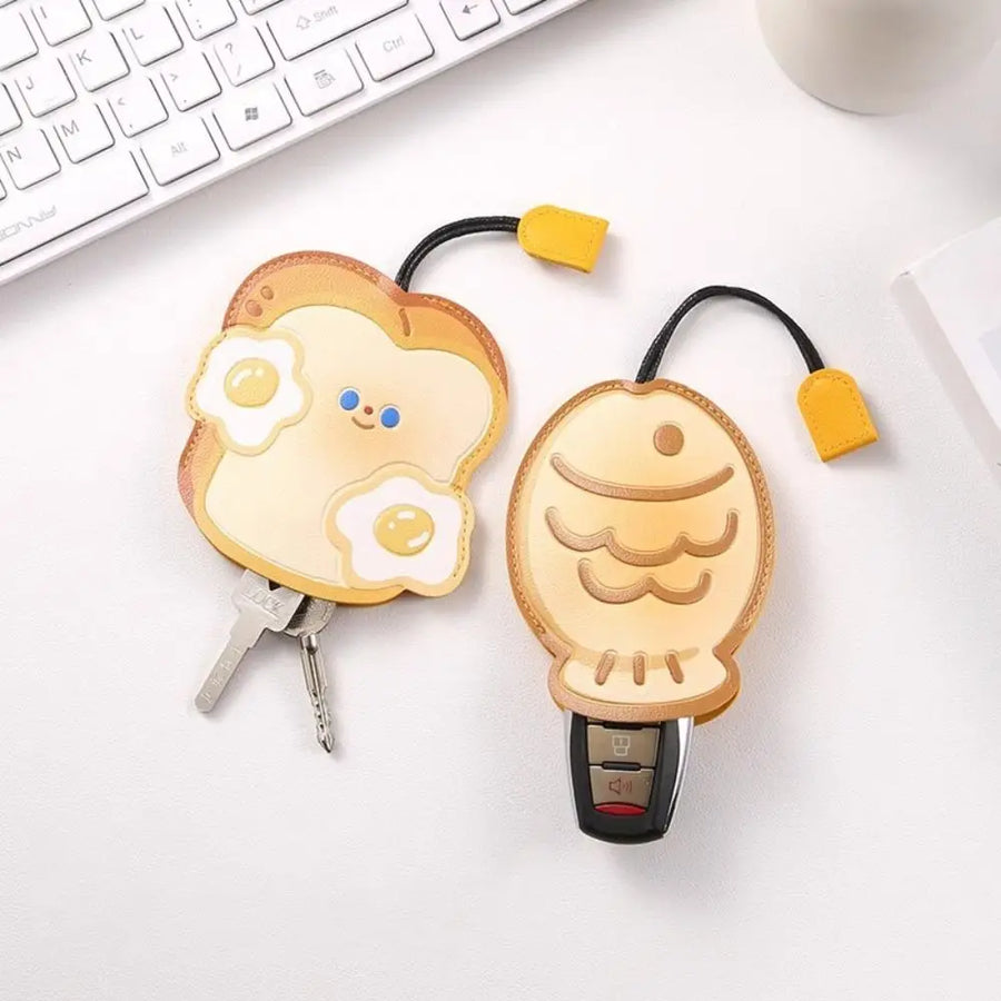 Cartoon Leather Universal Pull-Out Key Case - Image 0
