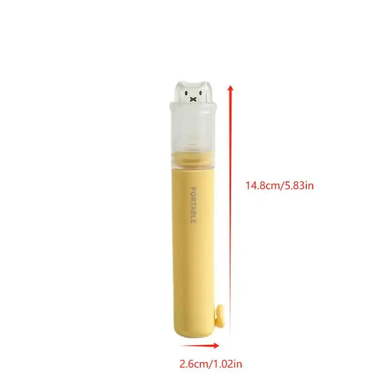 2in1 Cute Bear Travel Kids Toothbrush Set - Image 5