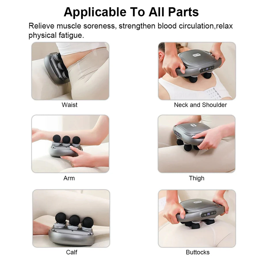Six-Head Muscle Relief Massager Gun - Image 2