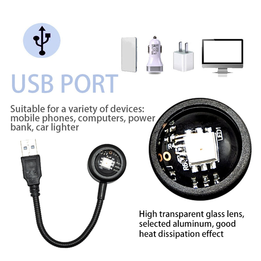 Mini USB Sunset Night Lamp - Image 9