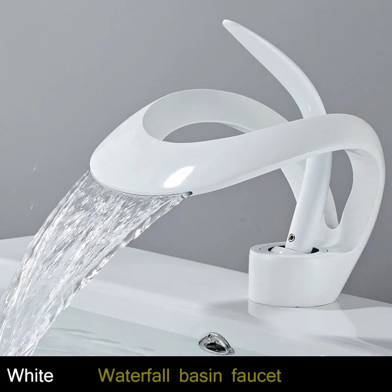 Modern Creative Brass Waterfall Design Faucet - Image 6