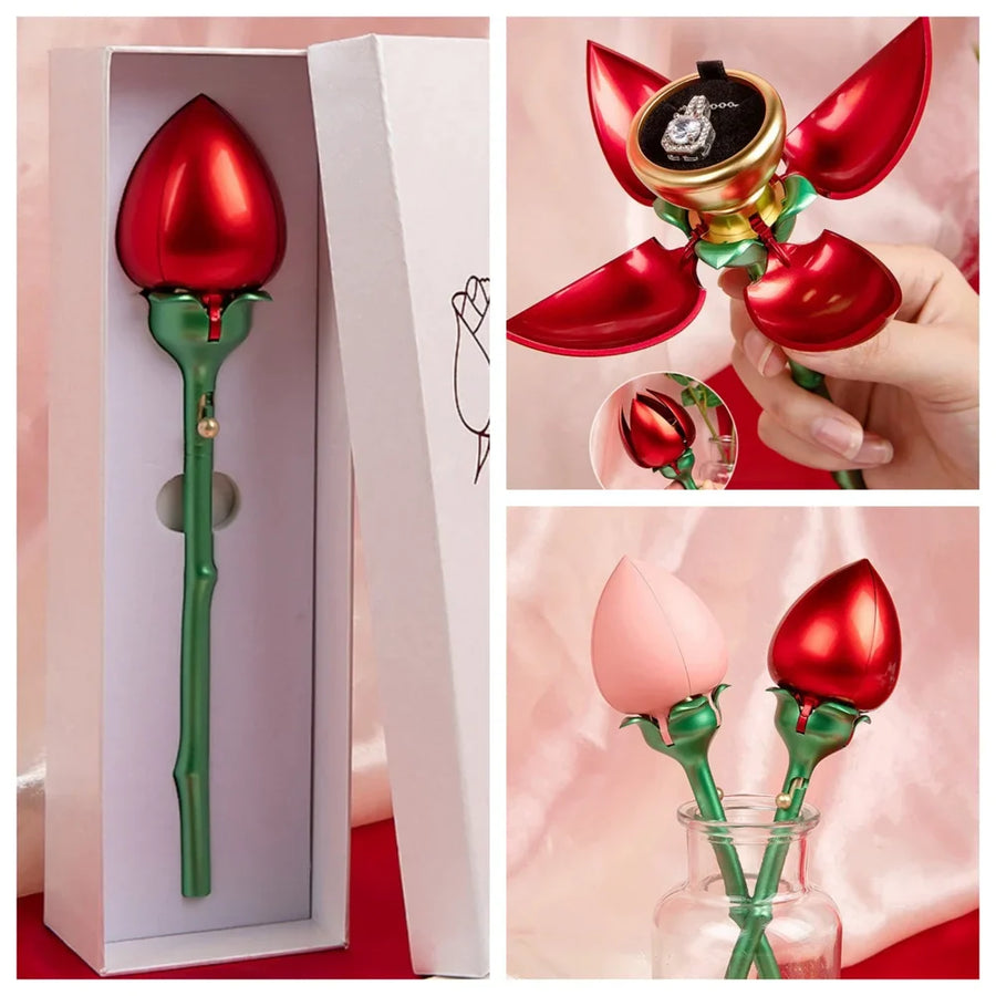Eternal Rose Rotating Jewelry Box - Image 1