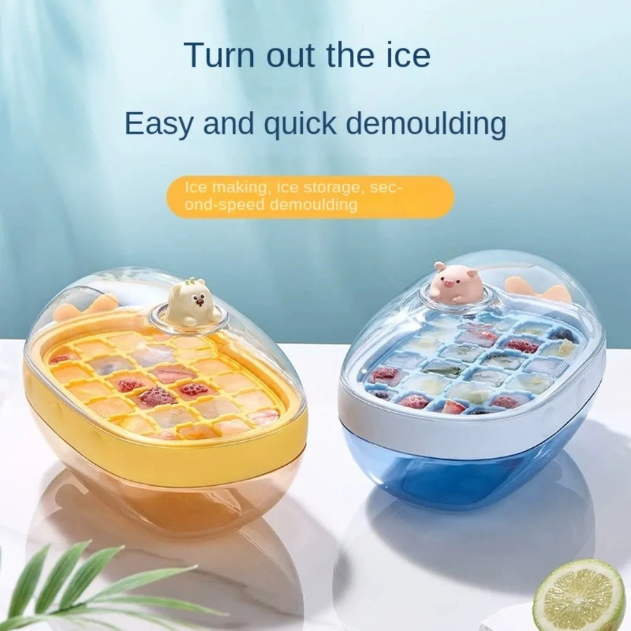 Cute Cartoon Rotating Knob Ice Cube Tray - Image 2