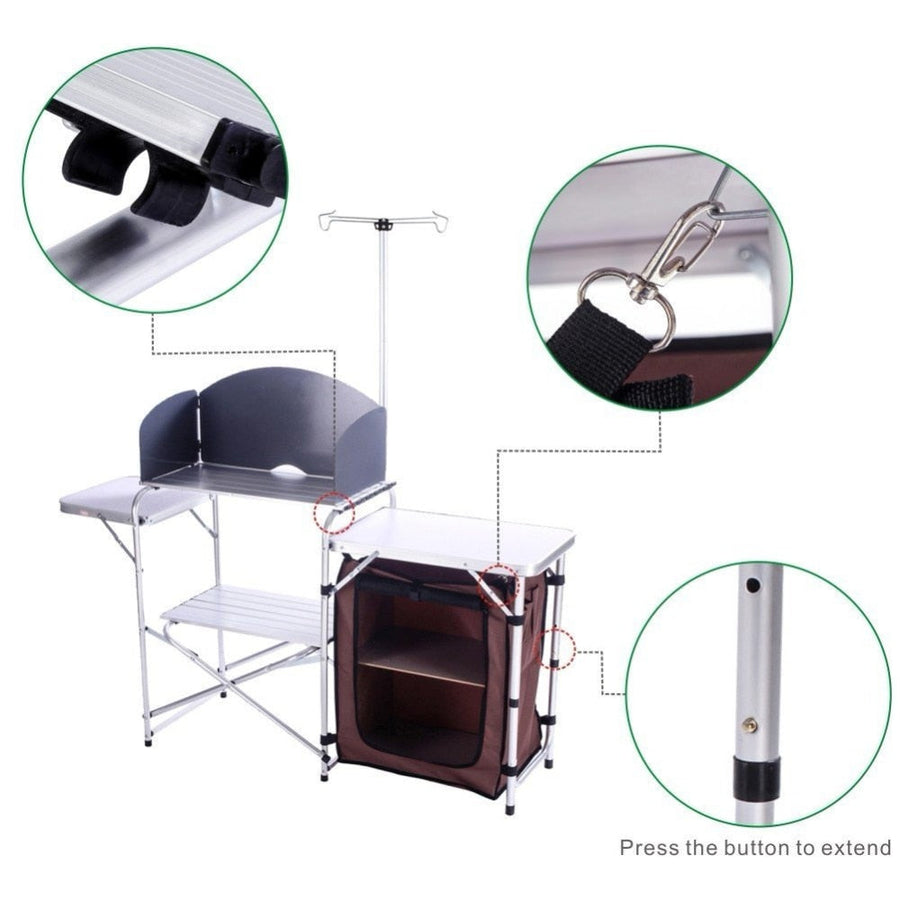 Outdoor Foldable Portable Camping Kitchen - Image 1