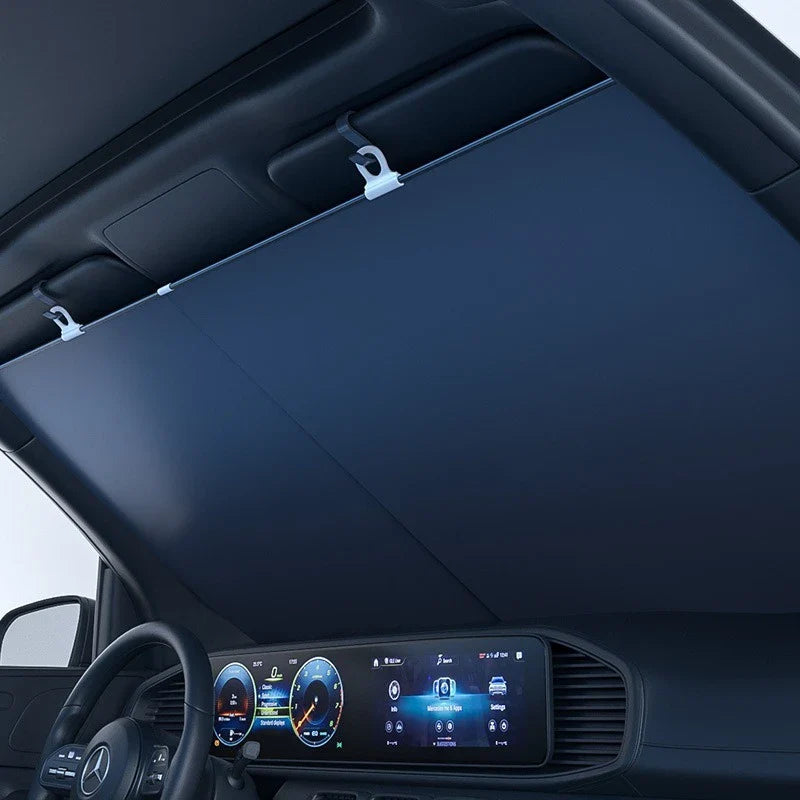 Retractable Anti-UV Light Car Windshield Sunshade - Image 1