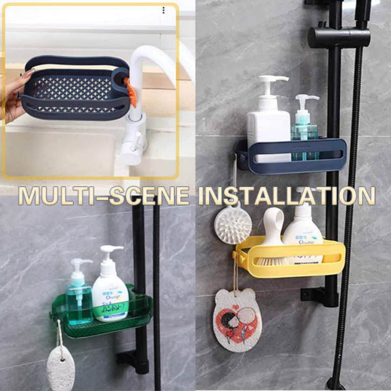2in1 Sponge Holder Sink Organizer Rack - Image 1
