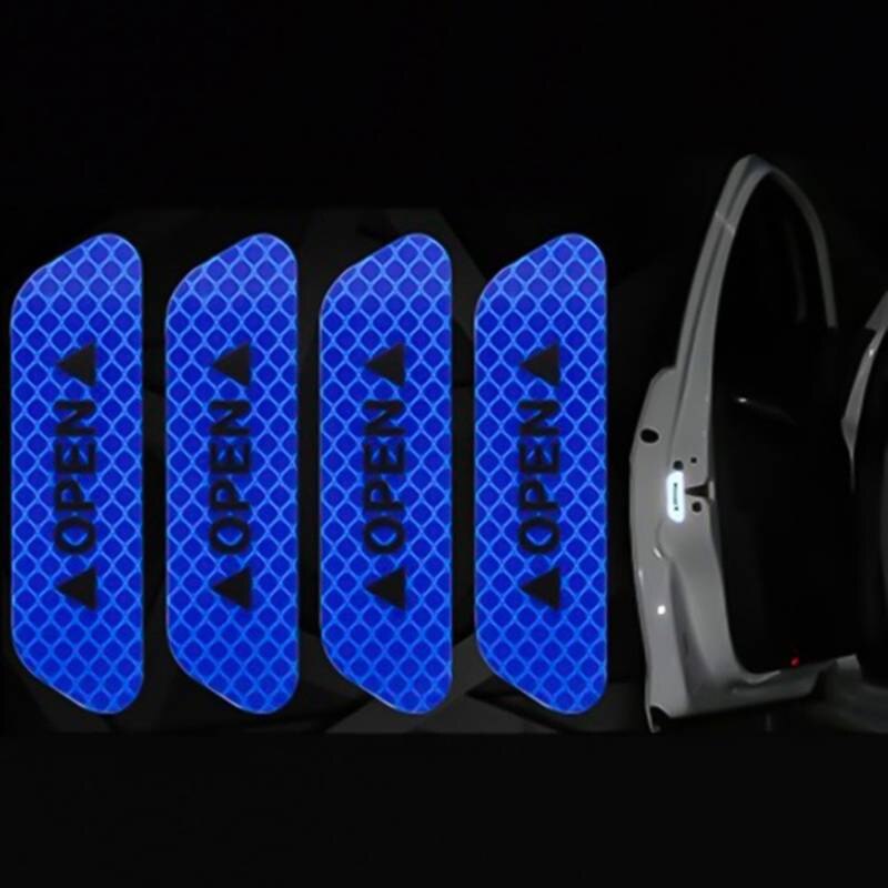 4PCS City Light Reflective Alert Stickers - Image 4