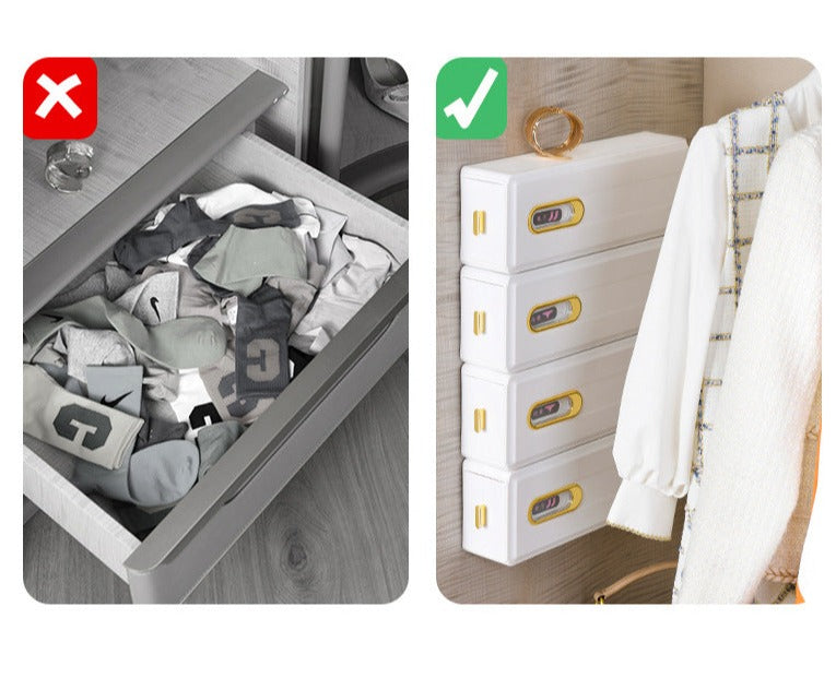 Wall-Mounted Cabinet Cloth Organizer Drawer - Image 6