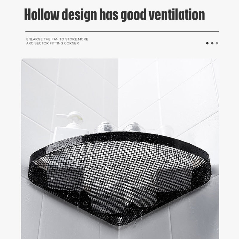 Corner Frame Bathroom Shower Organizer Shelf - Image 3