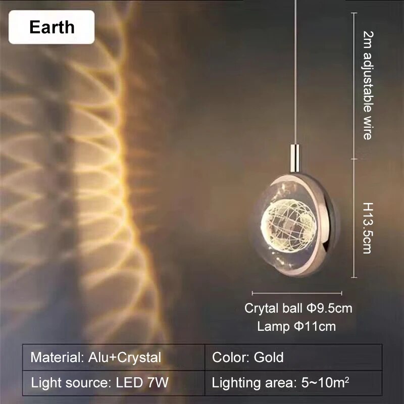 Romantic Crystal Rotating Mood LED Lights - Image 6