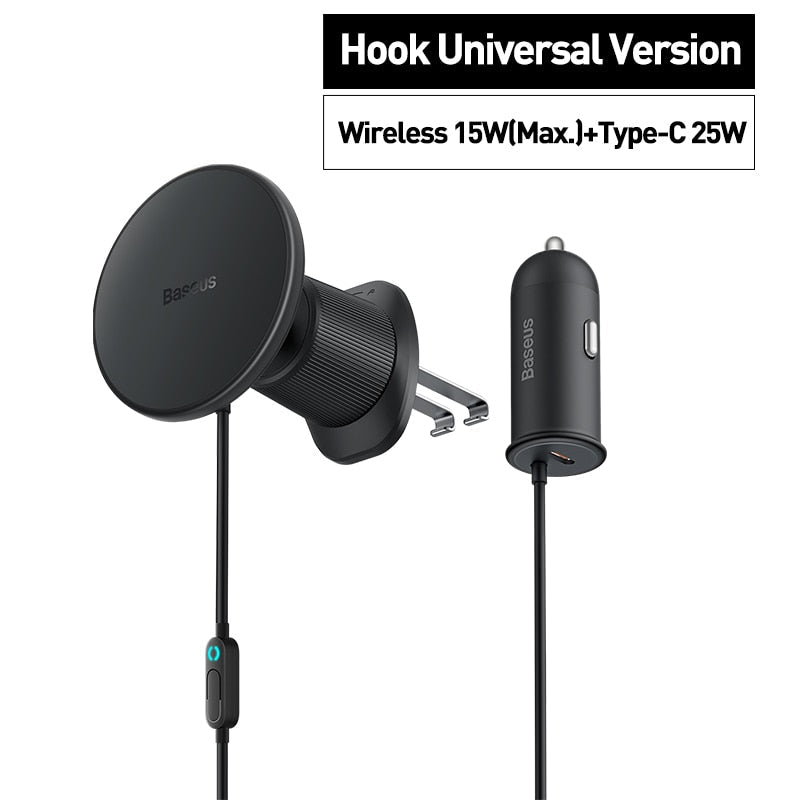 2in1 Car Magnetic Phone Wireless Charging Stand - Image 6