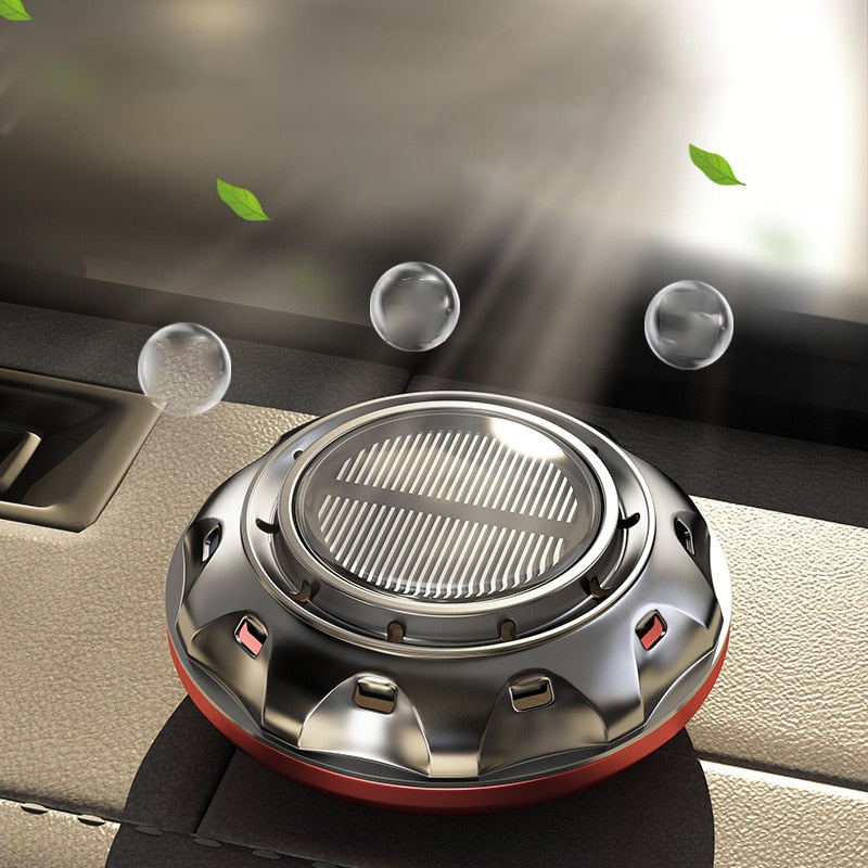 Solar Power UFO Car Air Freshener - Image 0