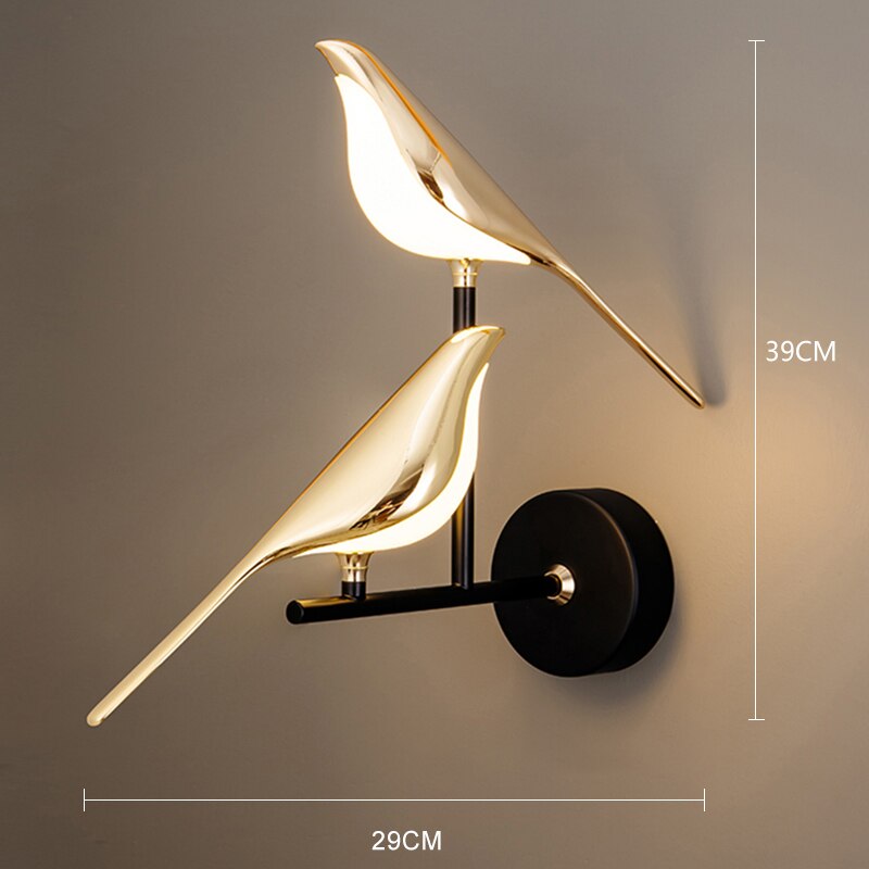 Modern Nordic Wall Bird Lamp - Image 2