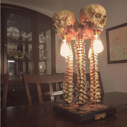 Skeleton Skull Table Lamp - Image 0