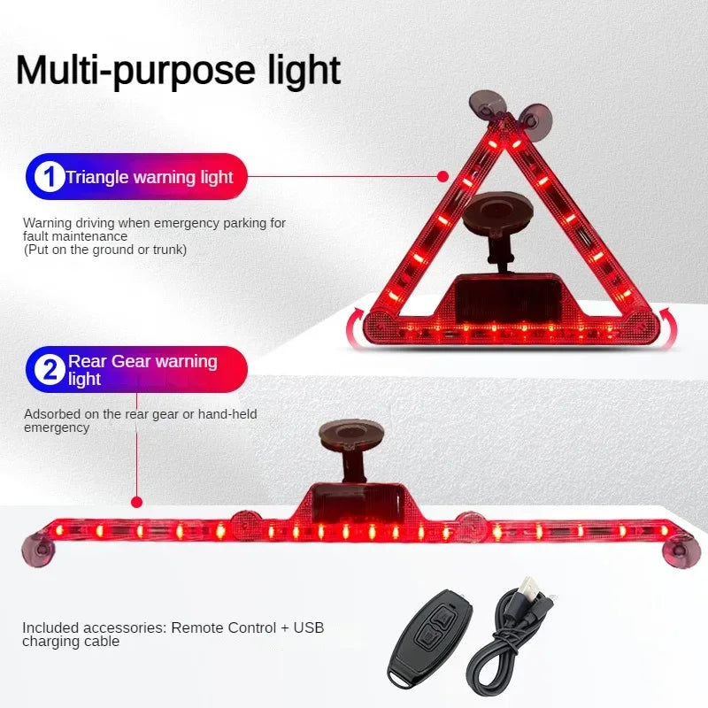 Solar LED Strobe Emergency Light Anti-Collision Warning Lamp - Image 3