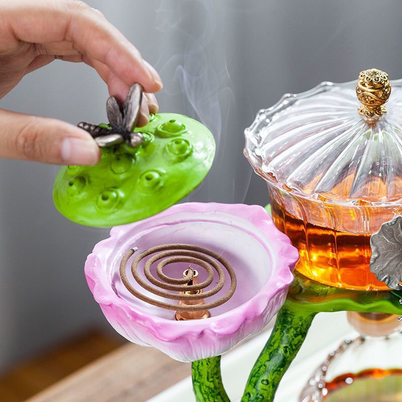 Mystic Lotus Incense Teapot - Image 2