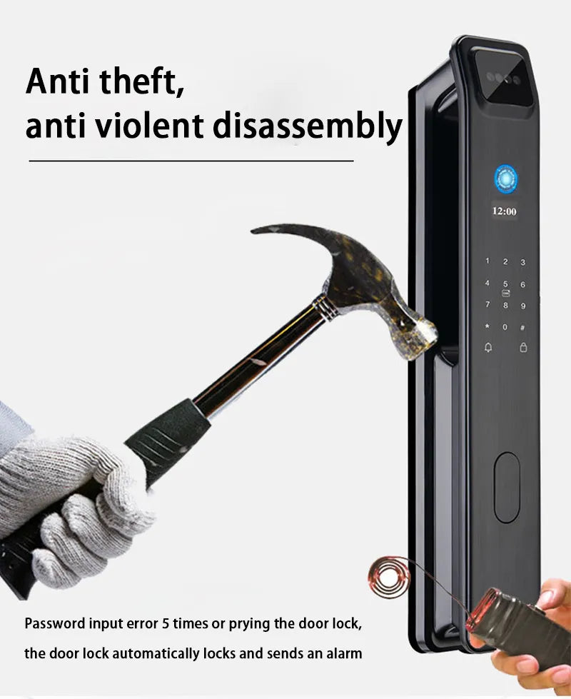 Automatic Secure Face Recognition Smart Fingerprint Door Lock - Image 1