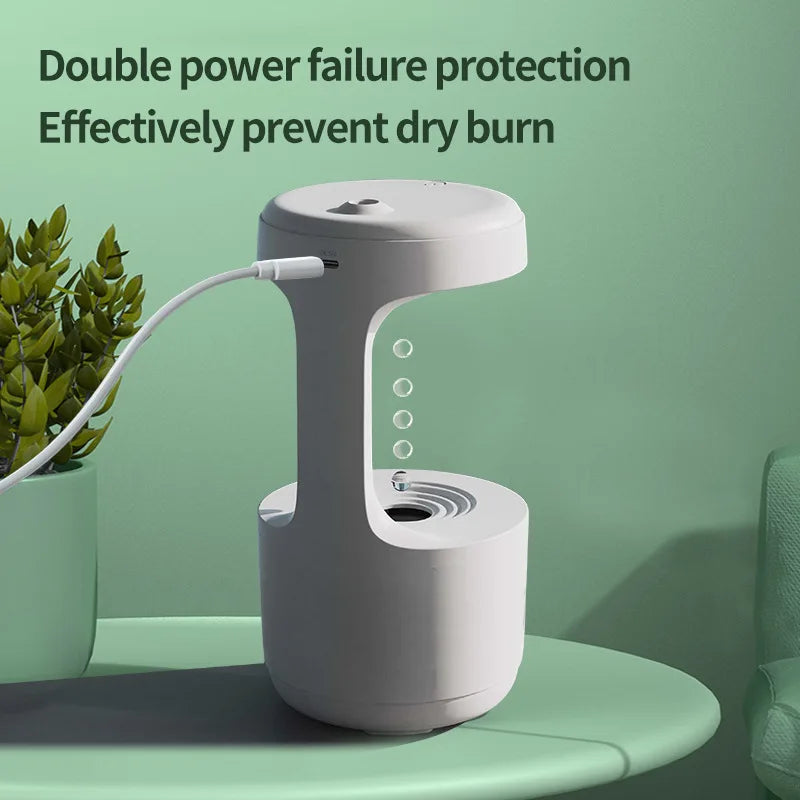Anti-Gravity Water Droplet Air Humidifier Night Lamp - Image 1