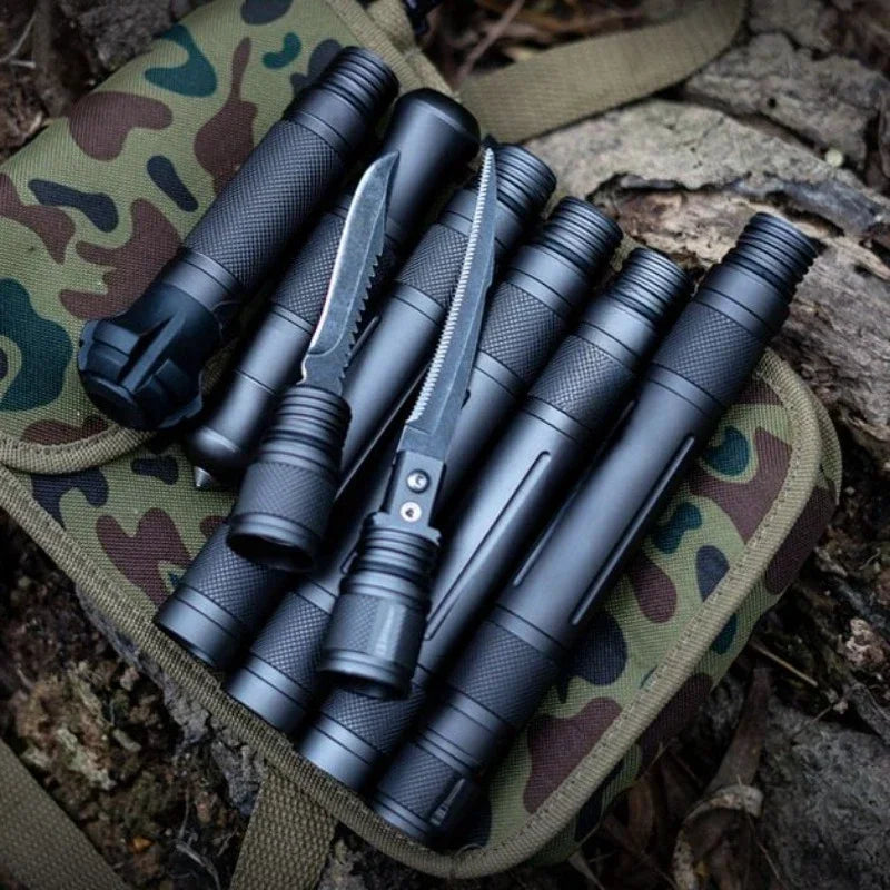 Tungsten Steel Multifunctional Foldable Self-Defense Walking Stick - Image 1