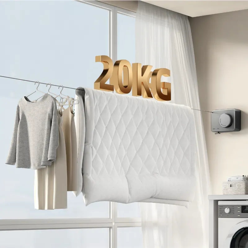 Telescopic Invisible Space Saving Clothes Drying Line - Image 2