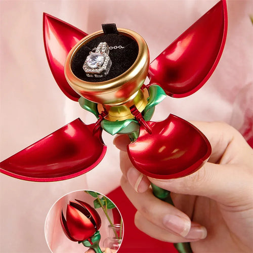 Eternal Rose Rotating Jewelry Box - Image 0