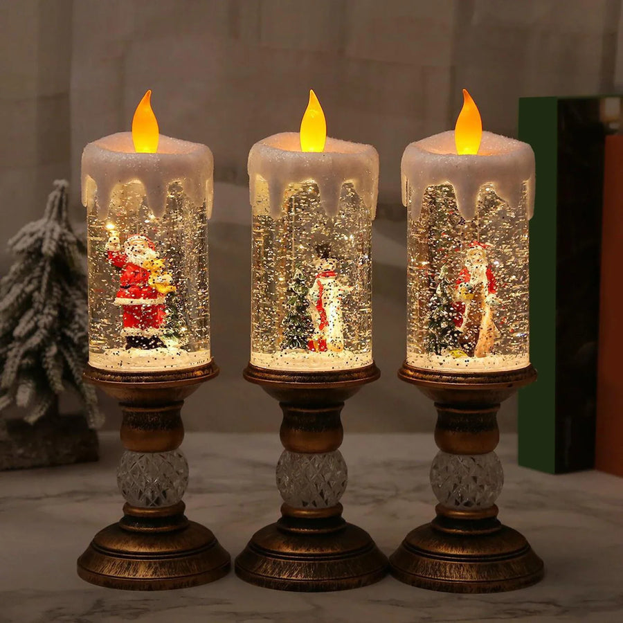 Crystal Echo Christmas Water Candle - Image 2