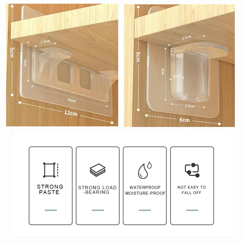 Self-Adhesive Closet Wizard Shelf Support Bracket - Image 5