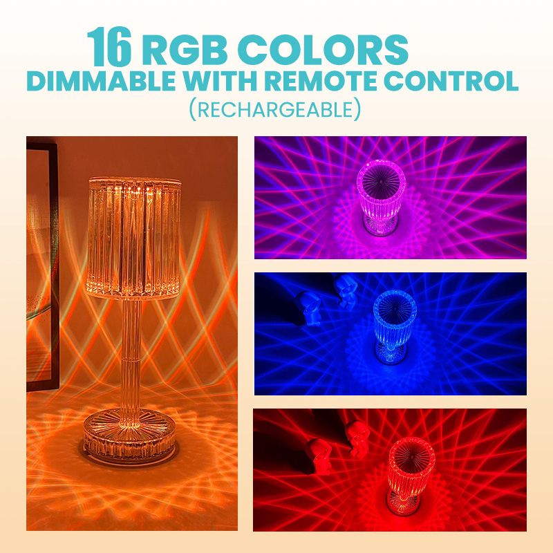 Diamond Glow Acrylic Touch Table Night Lamp - Image 3