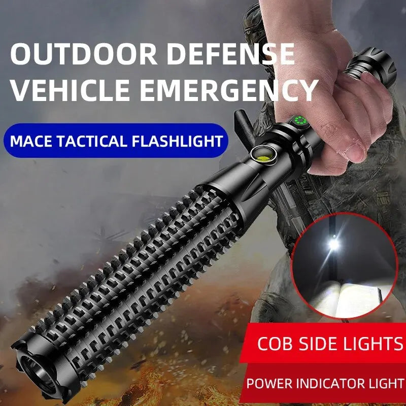Tactical Self-Defense LED Flashlight Emergency Survival Tool - Image 1
