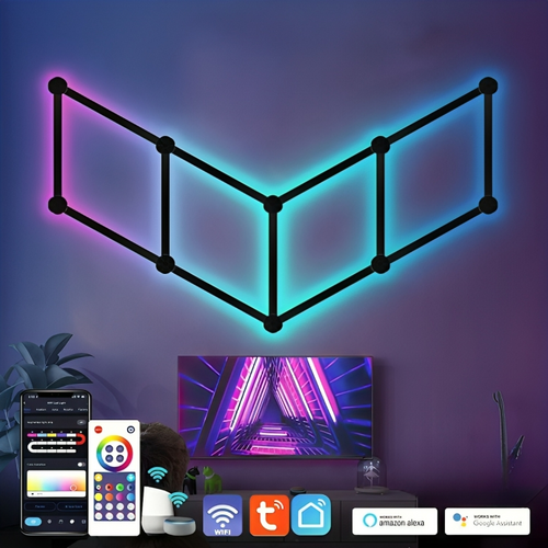 Smart Mosaic DIY Ambient Intelligent App Control Wall Lamp - Image 0