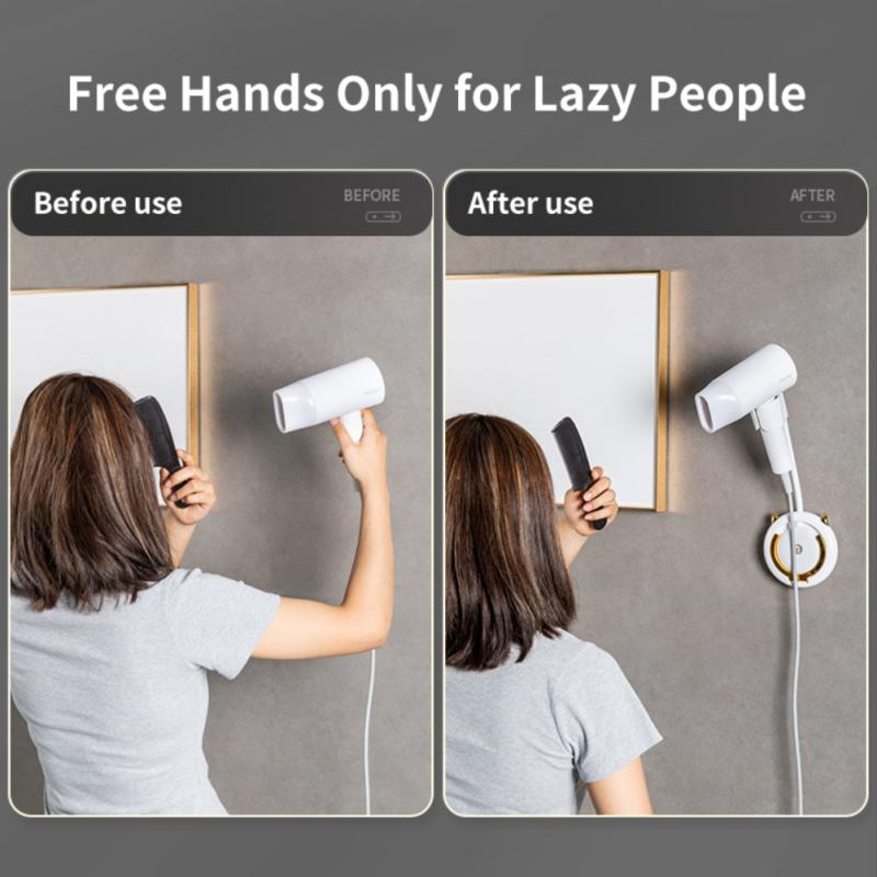 Mounted Universal Self-Adhesive Hair Dryer Holder - Image 1