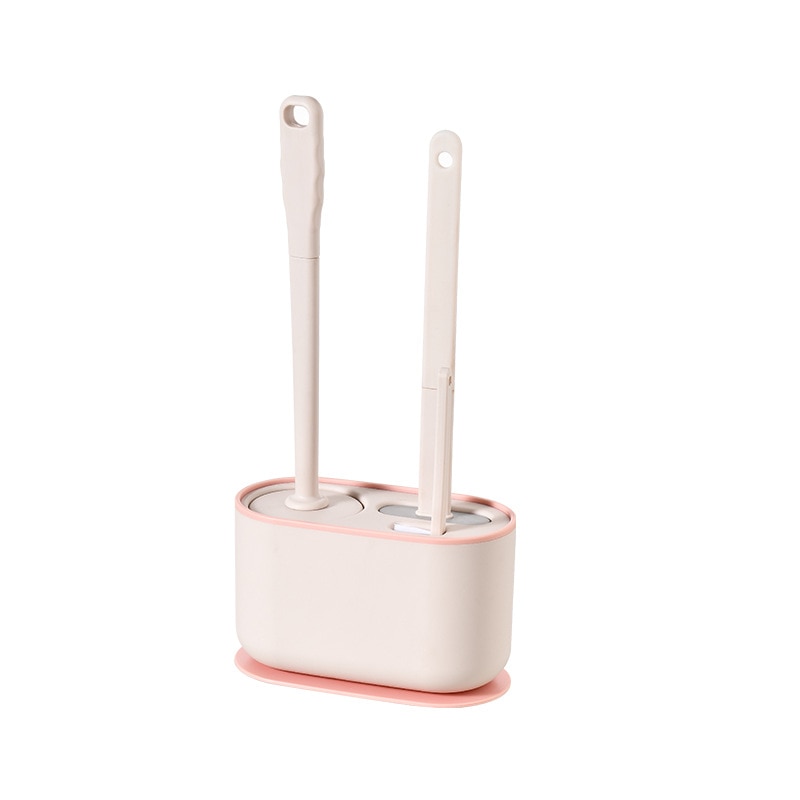 Wall-Mounted Toilet Cleaner Drainer Brush Set - Image 8