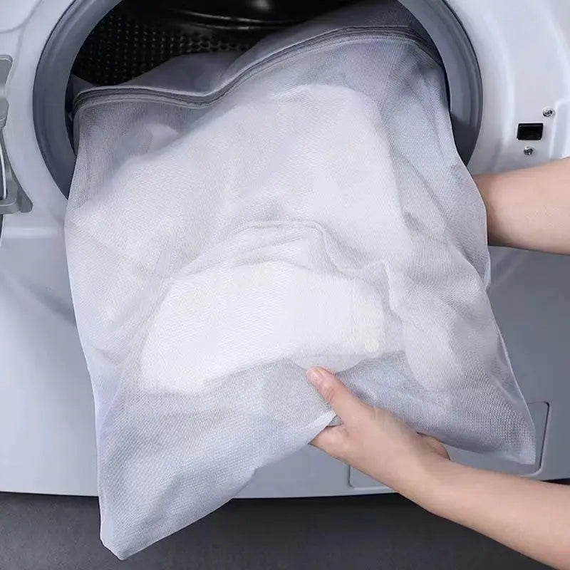 Ultra-Durable White Mesh Shoe Socks Laundry Bag - Image 0