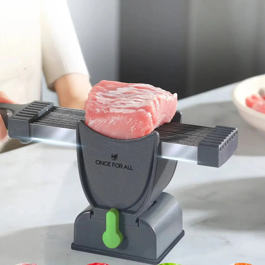 Multifunctional Stainless Steel Manual Meat Cutter Tool - Image 0