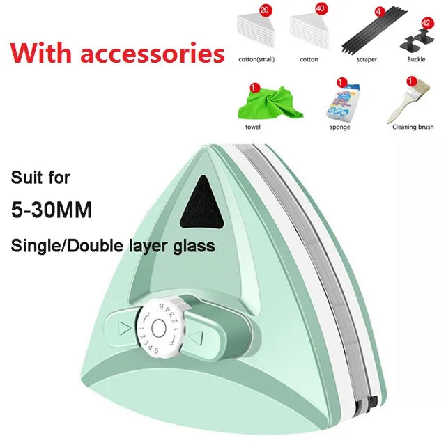 Magnetic Double-Sided Adjustable Window Cleaner Gadget - Image 6