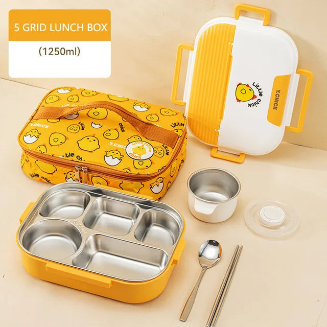 Insulated Divider Stainless Steel Lunchbox Set - Image 8