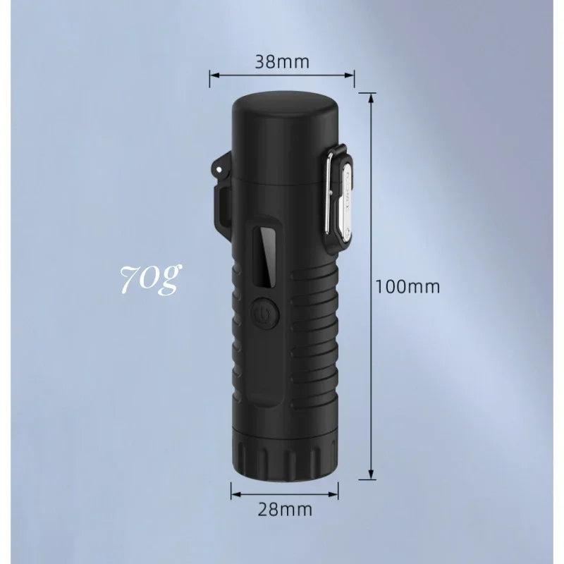 Metal Windproof Heavy Duty Waterproof Flashlight Lighter - Image 4