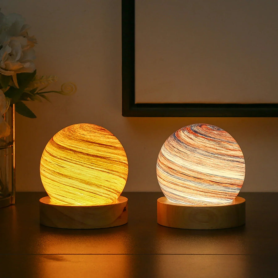 3D Crystal Planets Atmosphere Night Lamp - Image 1