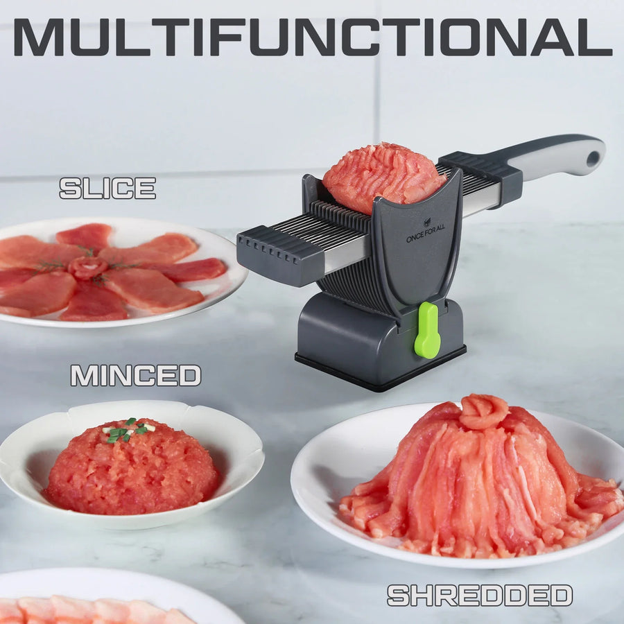 Multifunctional Stainless Steel Manual Meat Cutter Tool - Image 1