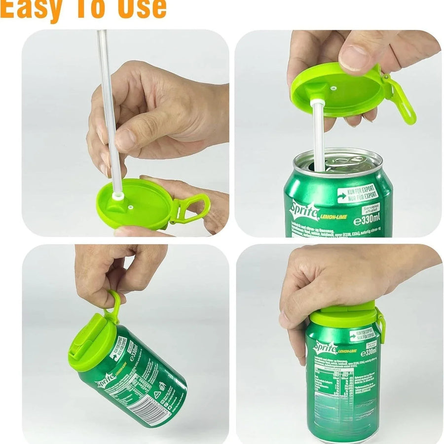 No-Split Travel Reusable Soda Can Lid Cover - Image 2