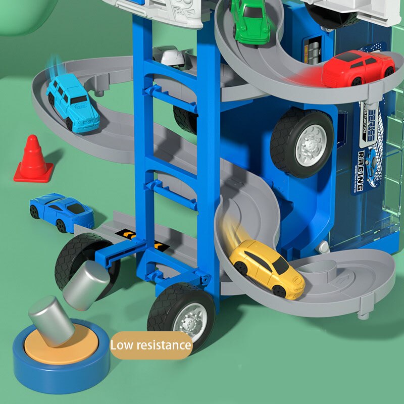 Transforming Truck Building Car Race Toy - Image 3