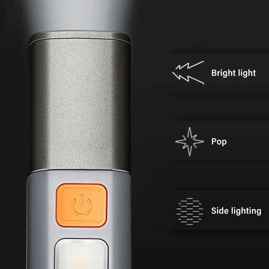 Ultra-Bright Long Shot USB Rechargeable Flashlight - Image 2