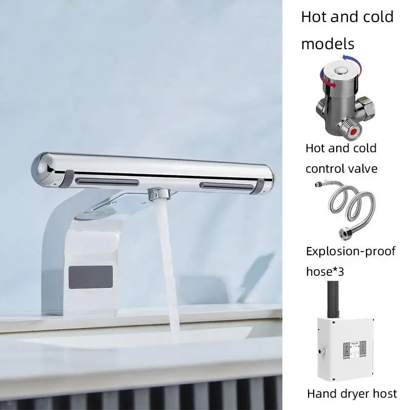 2in1 Automatic Hand Dryer Hydro Jet Sensor Faucet - Image 5