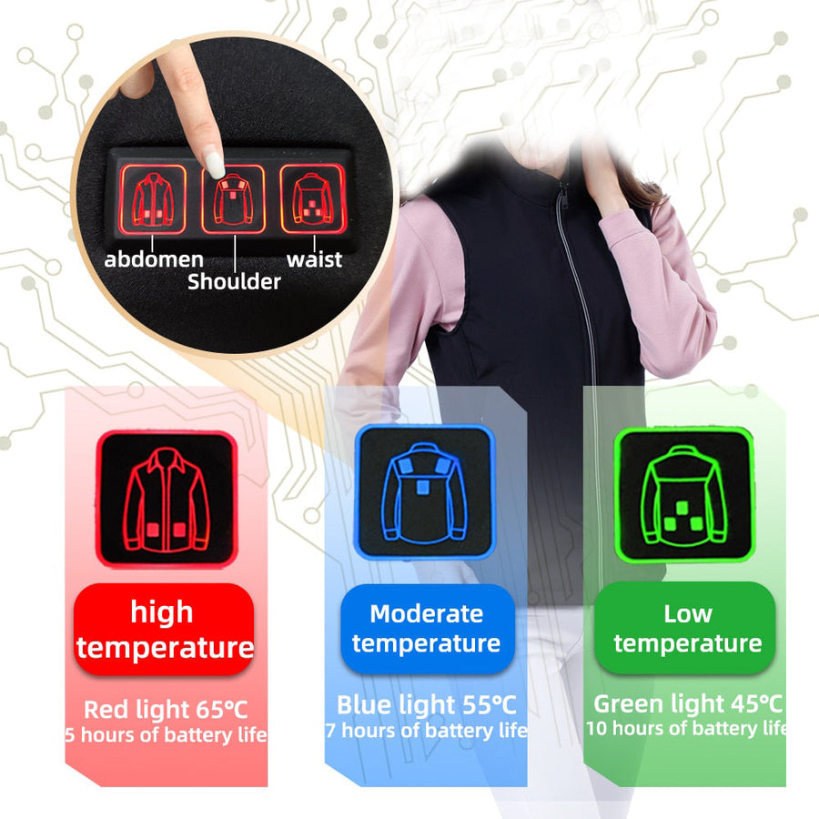 Adjustable Winter Electric Heated Vest - Image 1