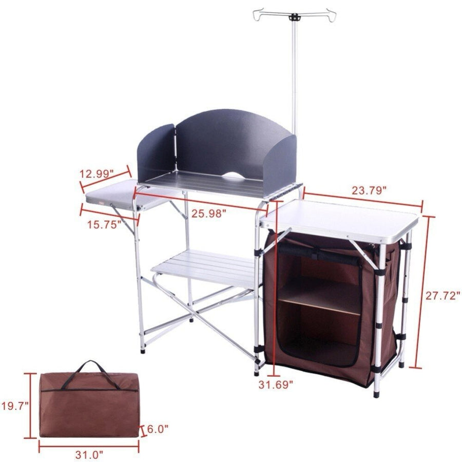 Outdoor Foldable Portable Camping Kitchen - Image 3