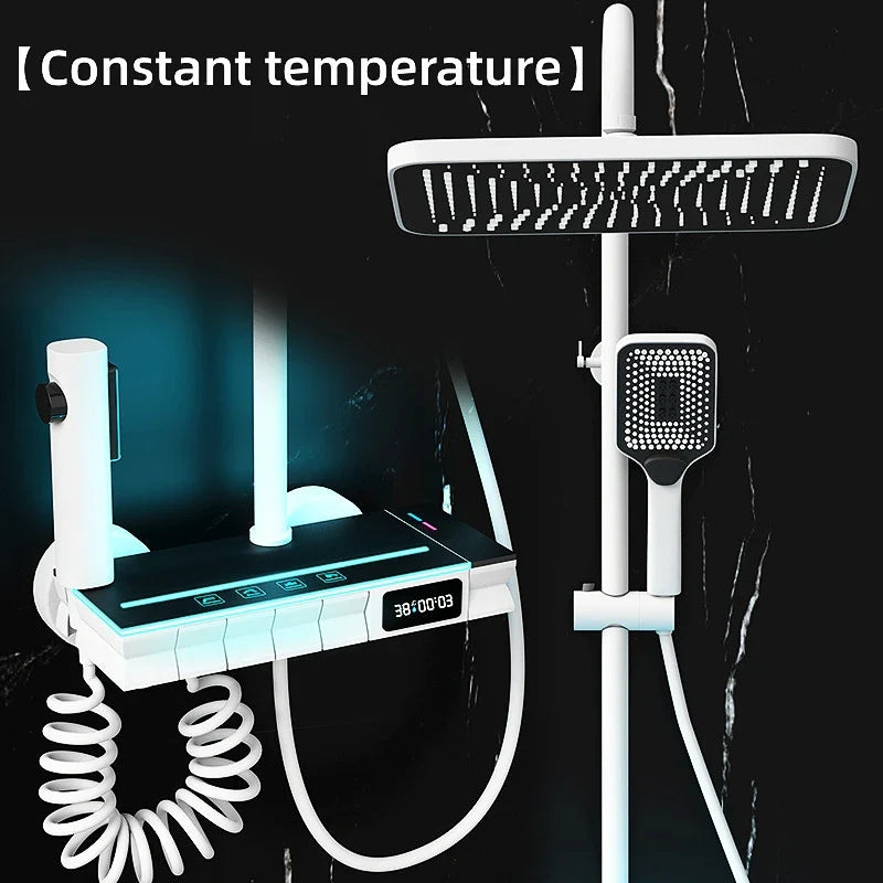 Elegant Nordic Piano Key Style Ambient Light Shower Set - Image 8