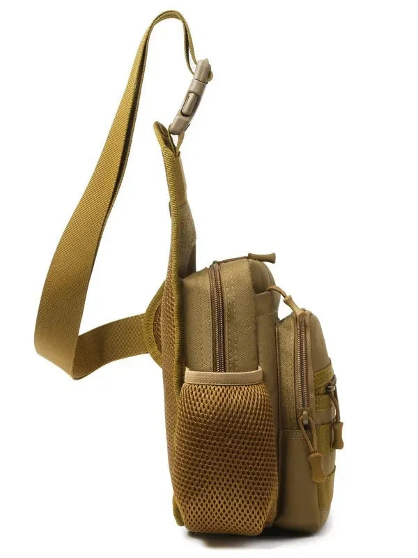 Multi-Pocket Crossbody Compact Hiking Chest Bag - Image 7