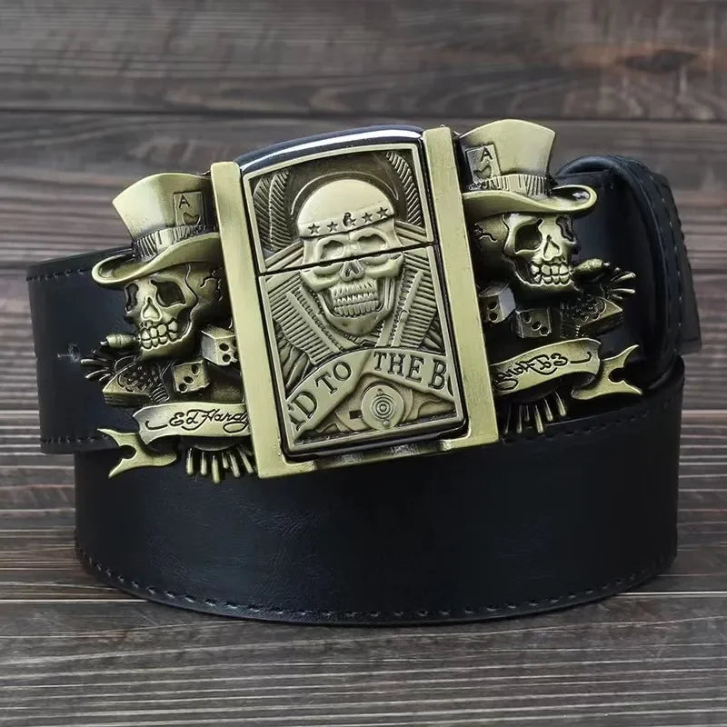 Kerosene Lighter Metal Buckle Belt - Image 9