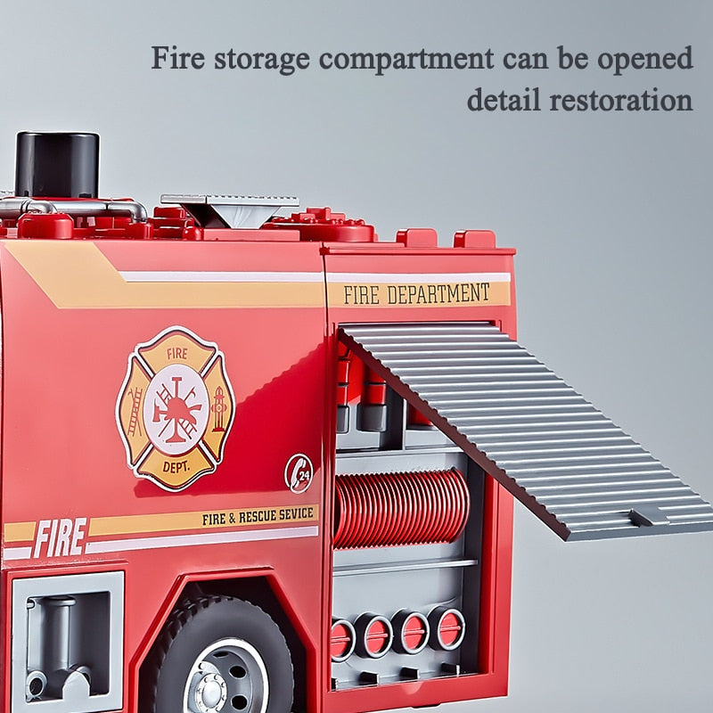 Rescue Mission Multifunctional Kids Large Fire Truck Toy - Image 2